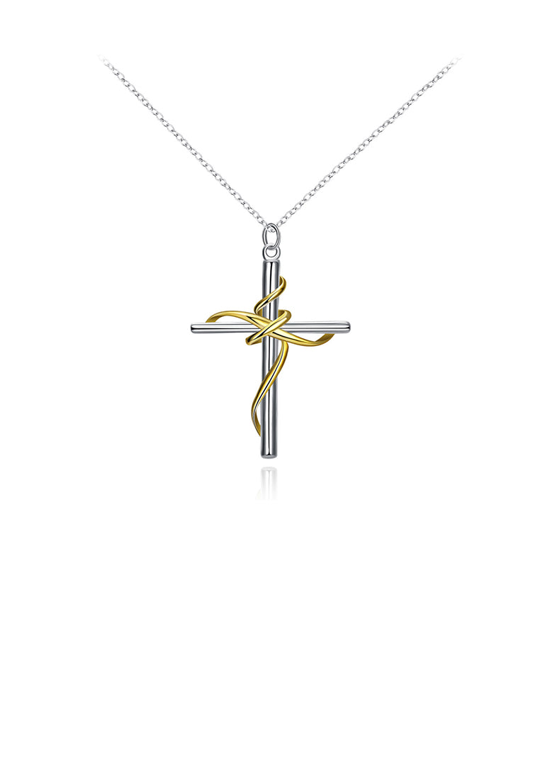 Simple Cross Pendant with Necklace
