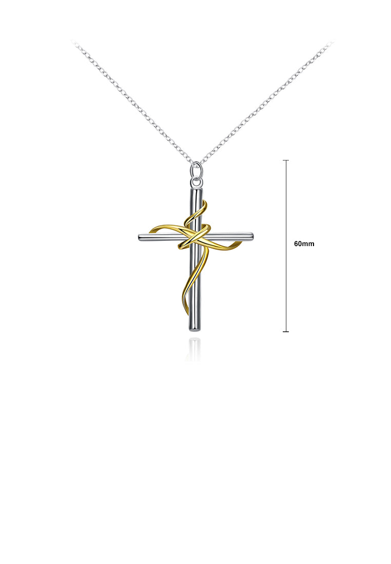 Simple Cross Pendant with Necklace