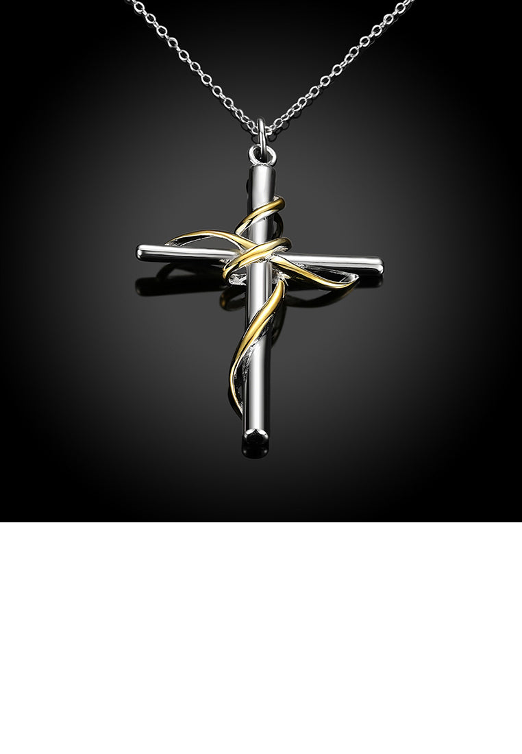 Simple Cross Pendant with Necklace