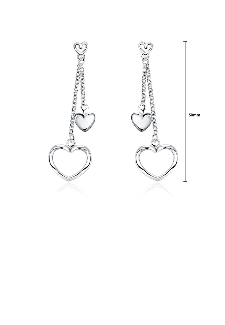 Simple Romantic Elegant Fashion Heart Shape Earrings