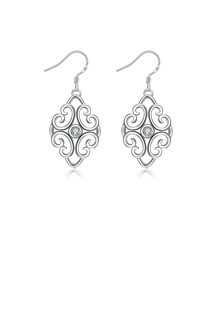 Fashion Pattern Earrings with Austrian Element Crystal