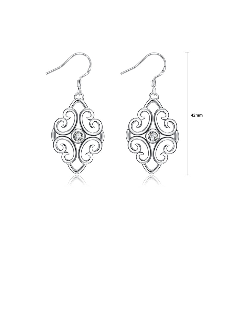 Fashion Pattern Earrings with Austrian Element Crystal