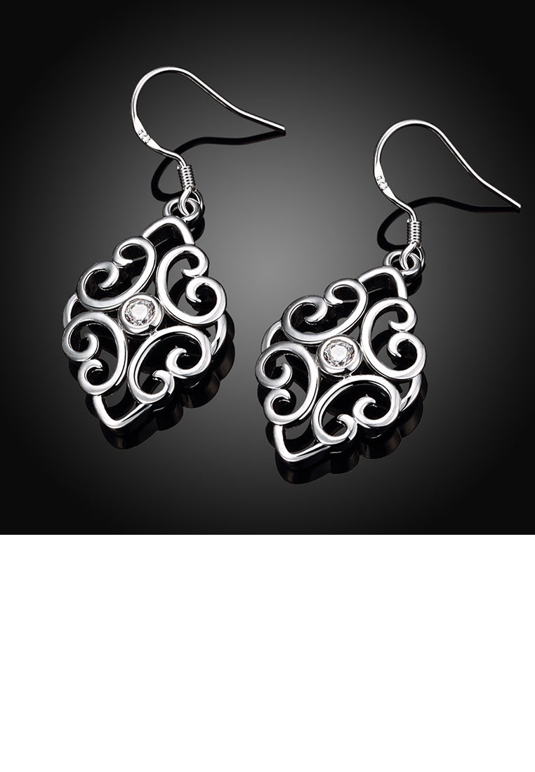 Fashion Pattern Earrings with Austrian Element Crystal