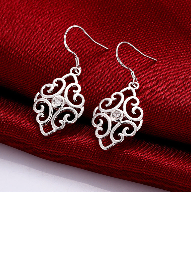 Fashion Pattern Earrings with Austrian Element Crystal