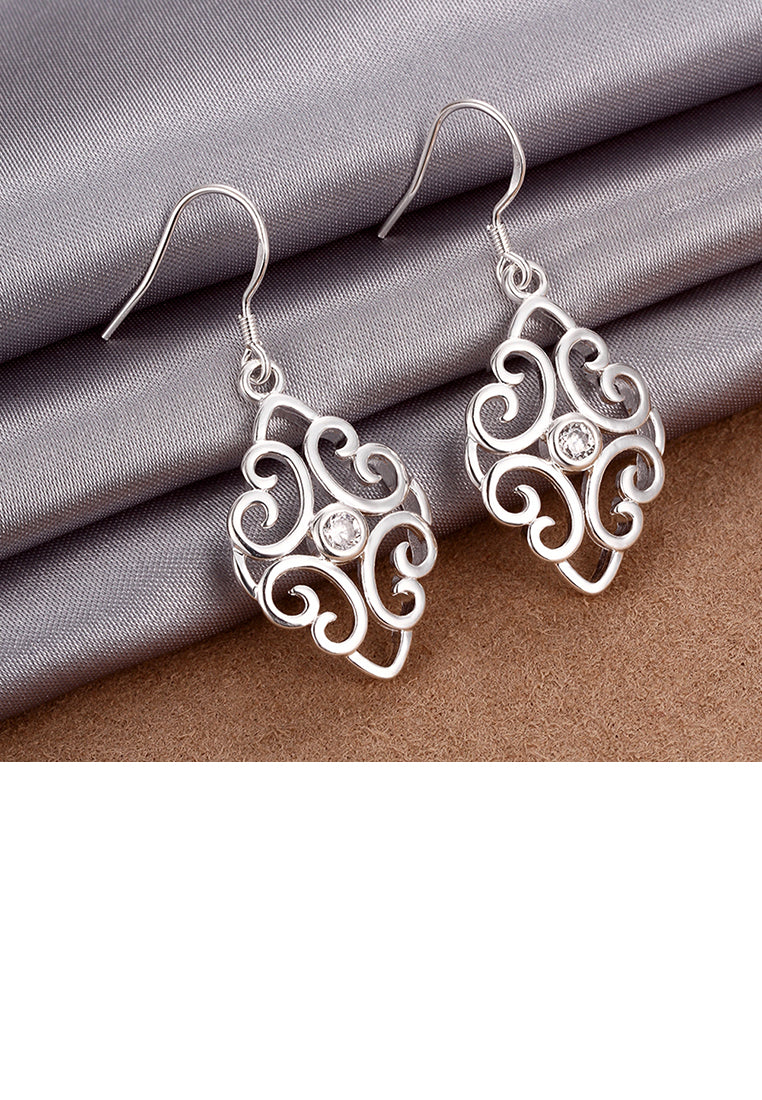 Fashion Pattern Earrings with Austrian Element Crystal