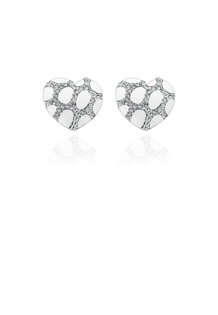 Elegant Fashion Heart Shape Austrian element Crystal Earrings