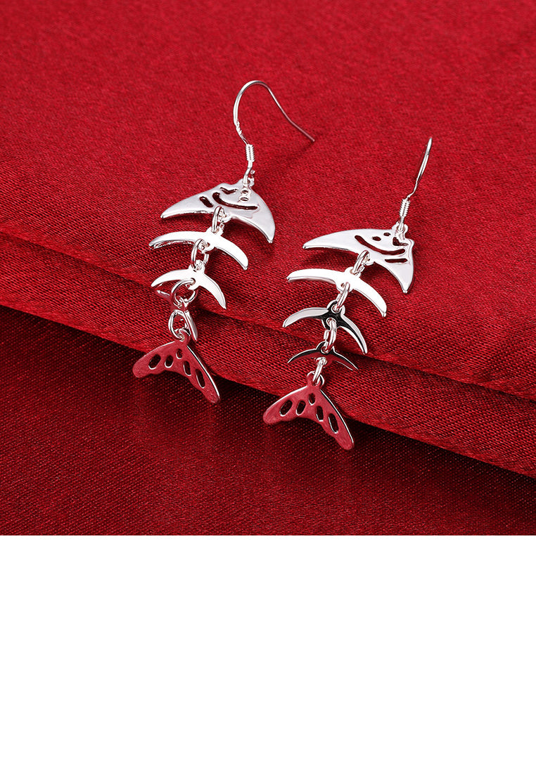 Simple Elegant Fashion Fish Bone Earrings