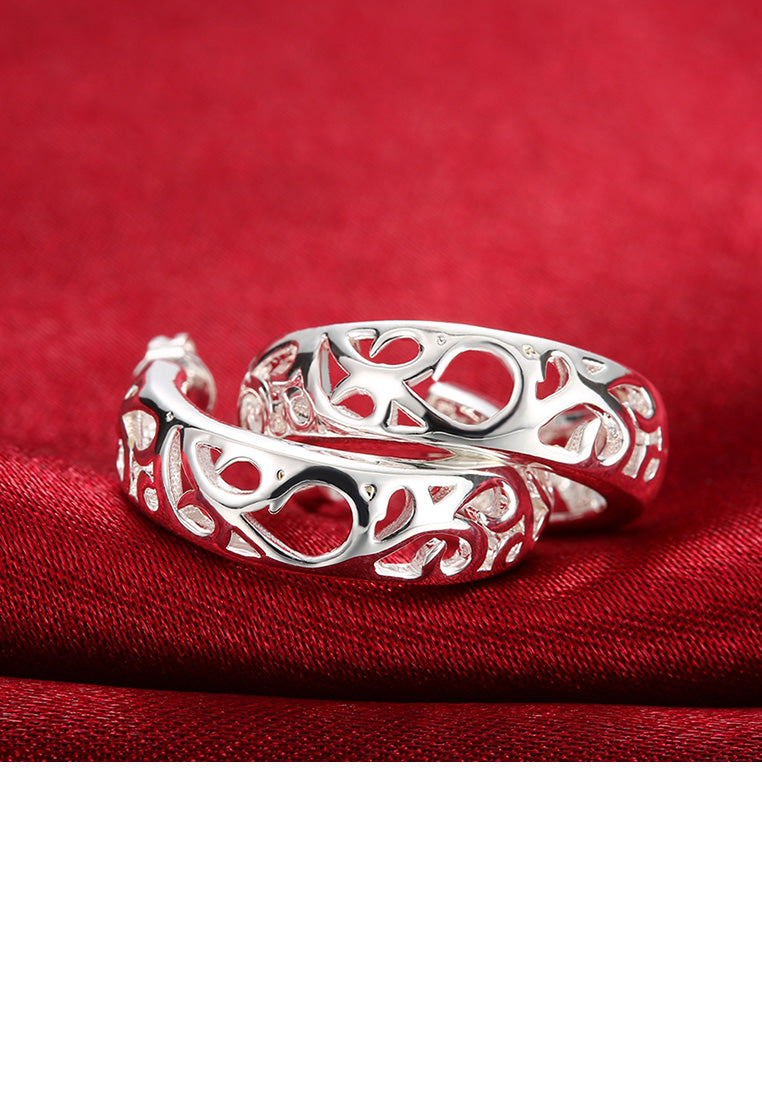 Classic Simple Openwork Carved Geometric Stud Earrings