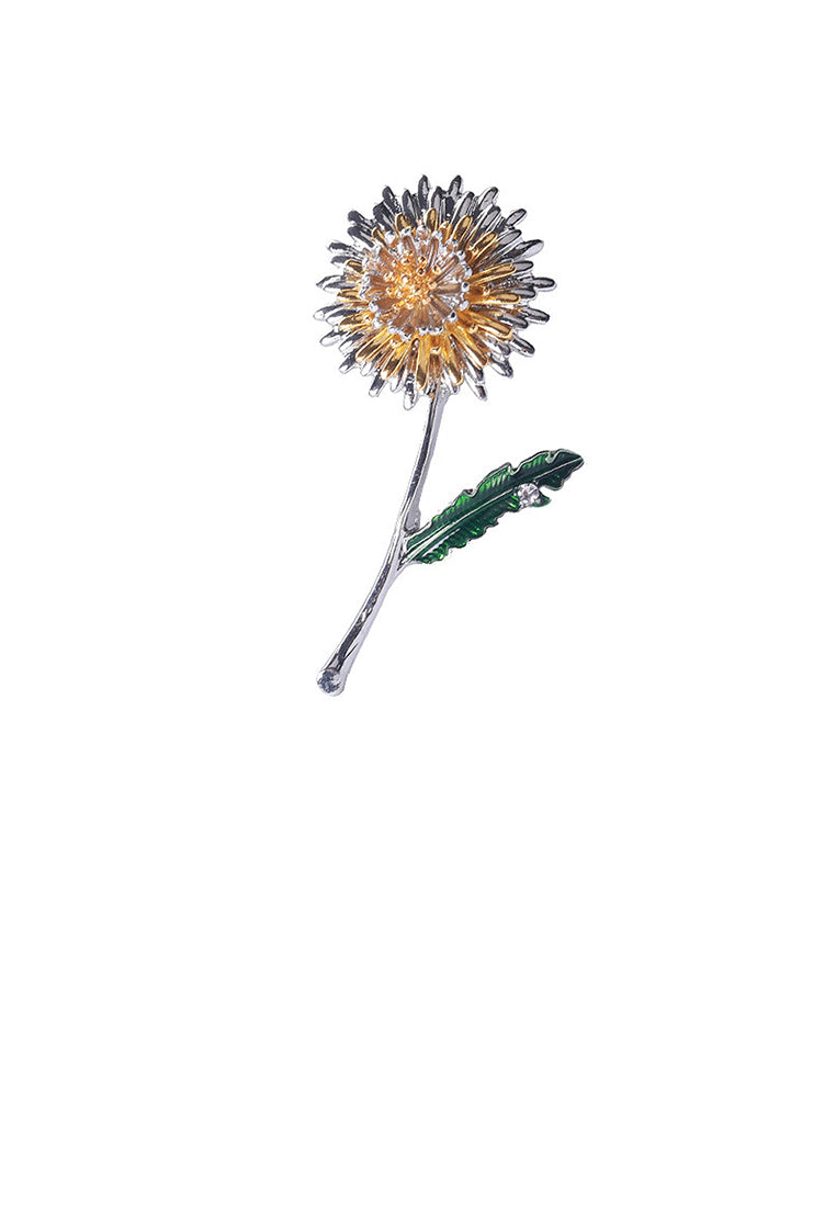 Fashion Temperament Enamel Dandelion Brooch