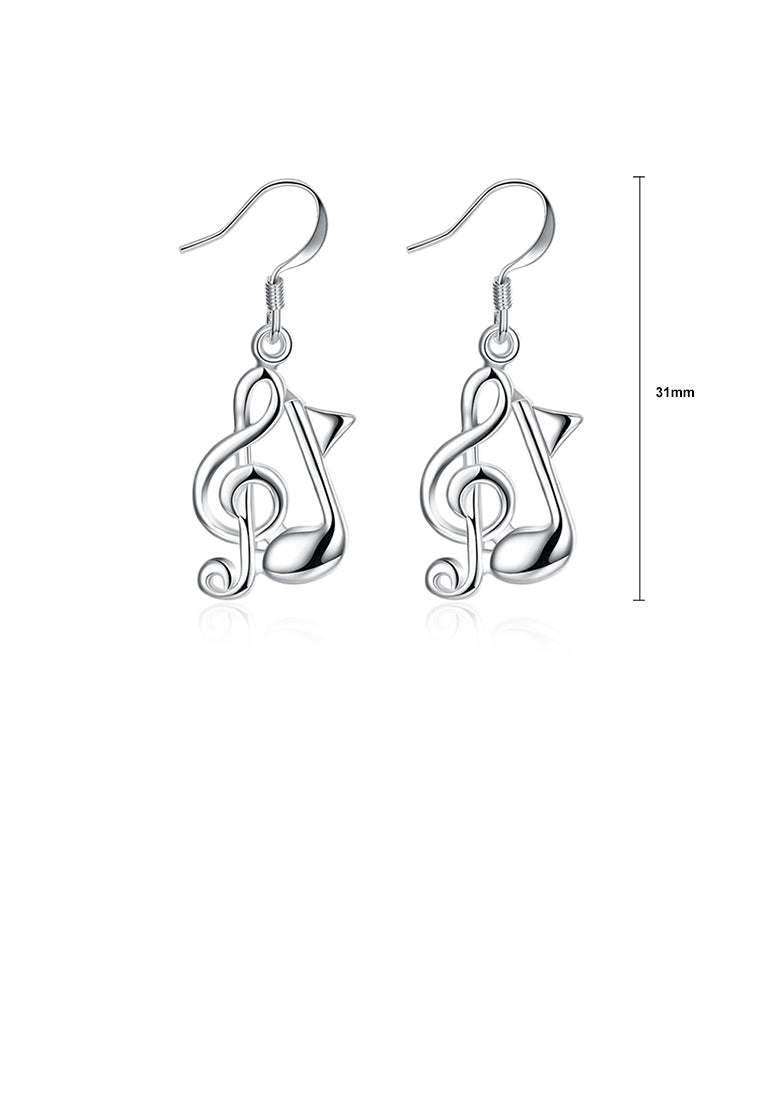 Simple and Fashion Music Note Earrings