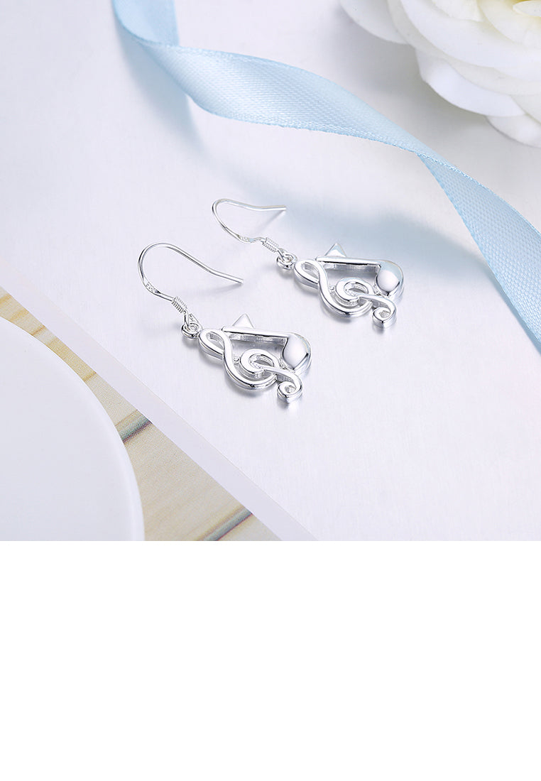 Simple and Fashion Music Note Earrings
