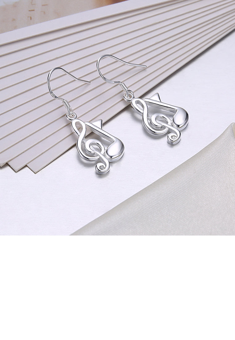 Simple and Fashion Music Note Earrings