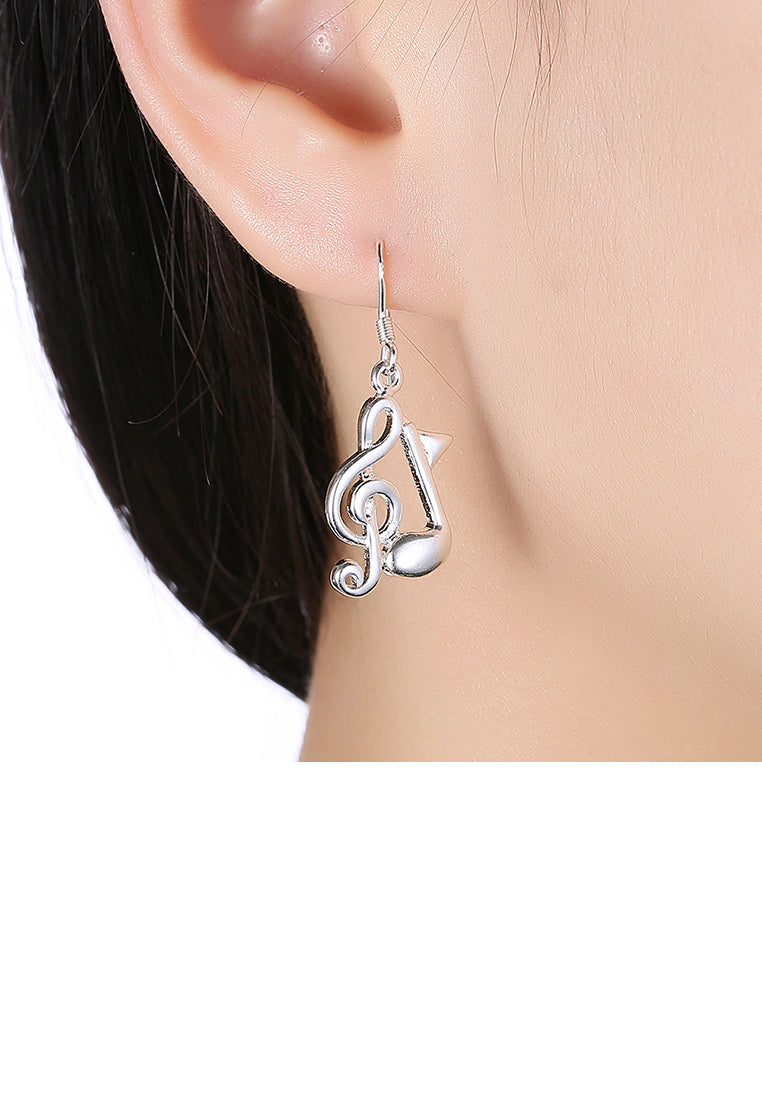 Simple and Fashion Music Note Earrings