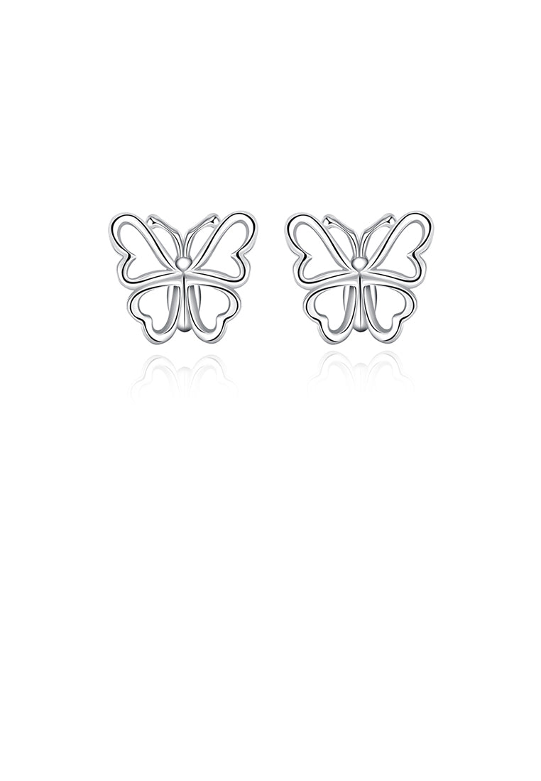 Simple Hollow Butterfly Stud Earrings