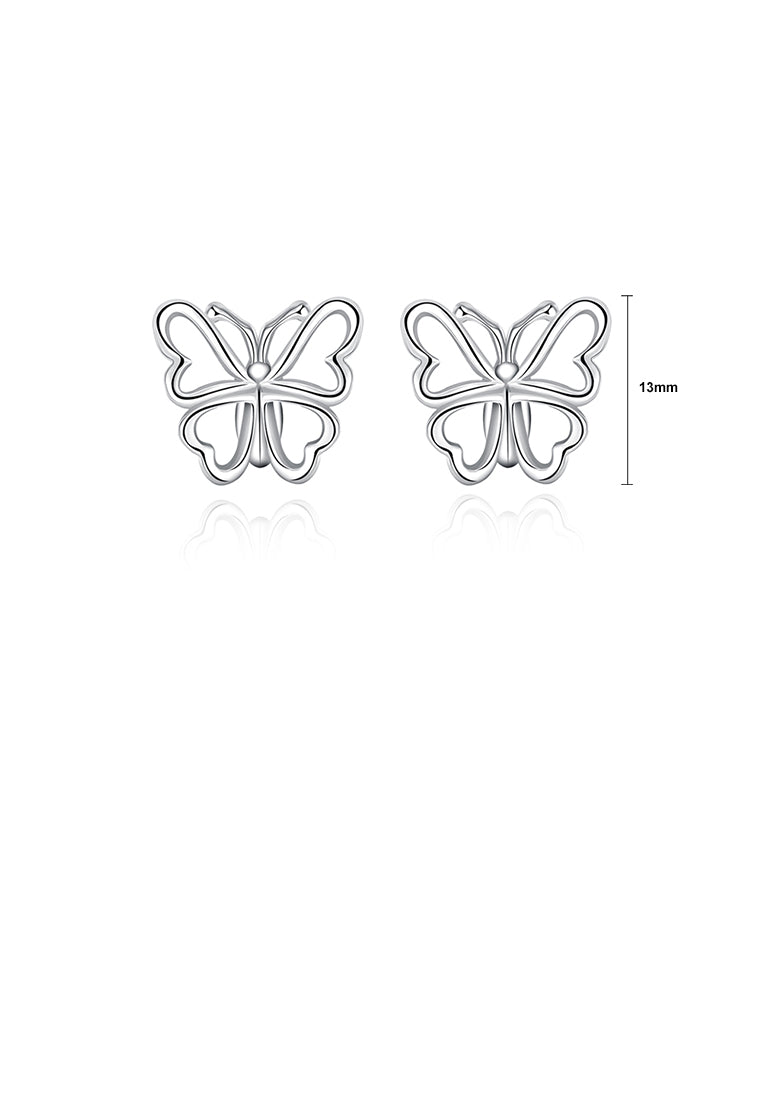 Simple Hollow Butterfly Stud Earrings
