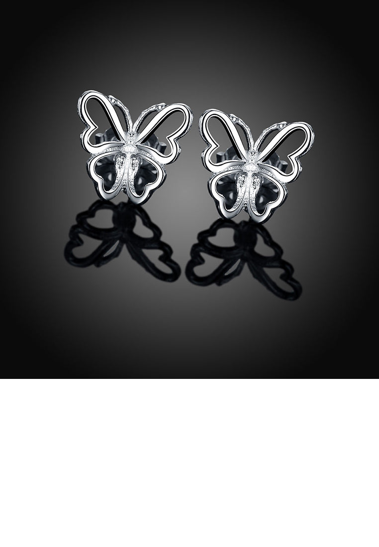 Simple Hollow Butterfly Stud Earrings