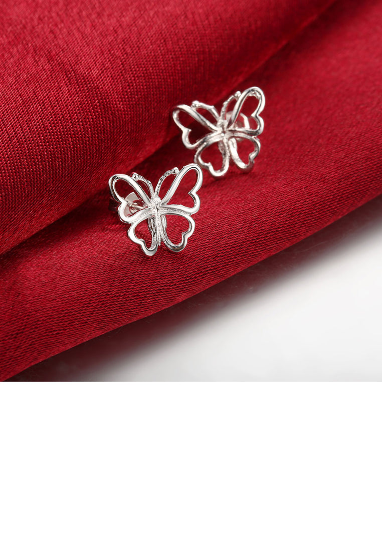 Simple Hollow Butterfly Stud Earrings