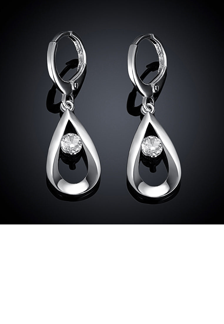 Fashion and Simple Water Drop Earrings with Cubic Zircon