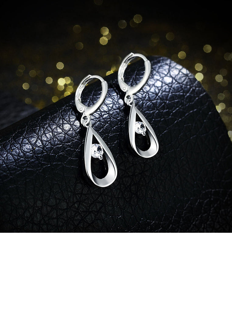 Fashion and Simple Water Drop Earrings with Cubic Zircon