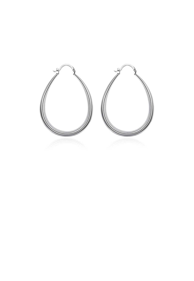 Simple U-shaped Water Drop Earrings