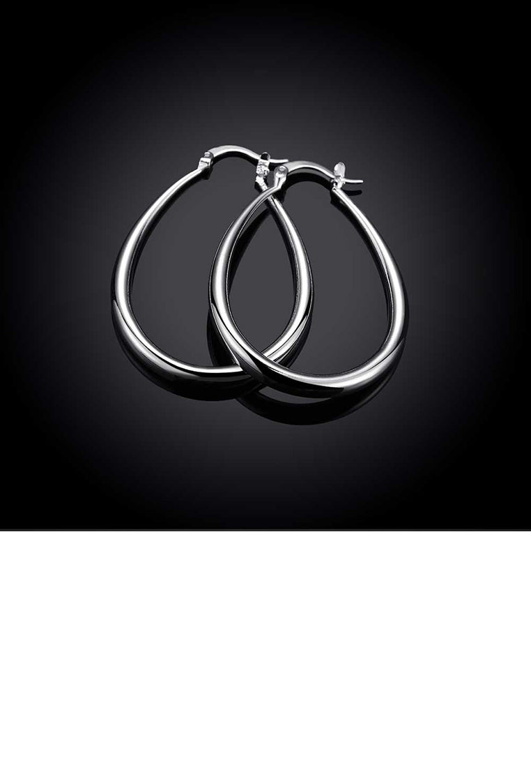 Simple U-shaped Water Drop Earrings
