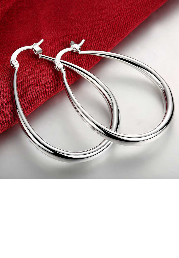 Simple U-shaped Water Drop Earrings