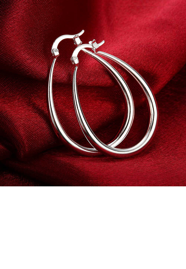 Simple U-shaped Water Drop Earrings