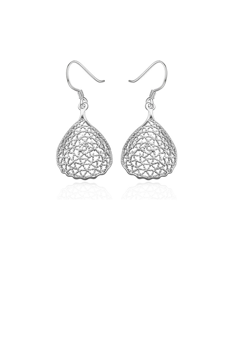 Fashion Simple Hollow Water Drop Shaped Earrings