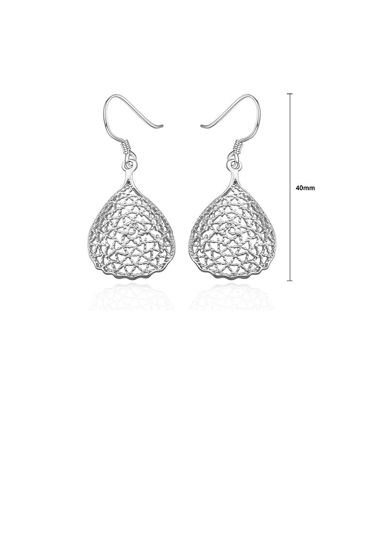 Fashion Simple Hollow Water Drop Shaped Earrings
