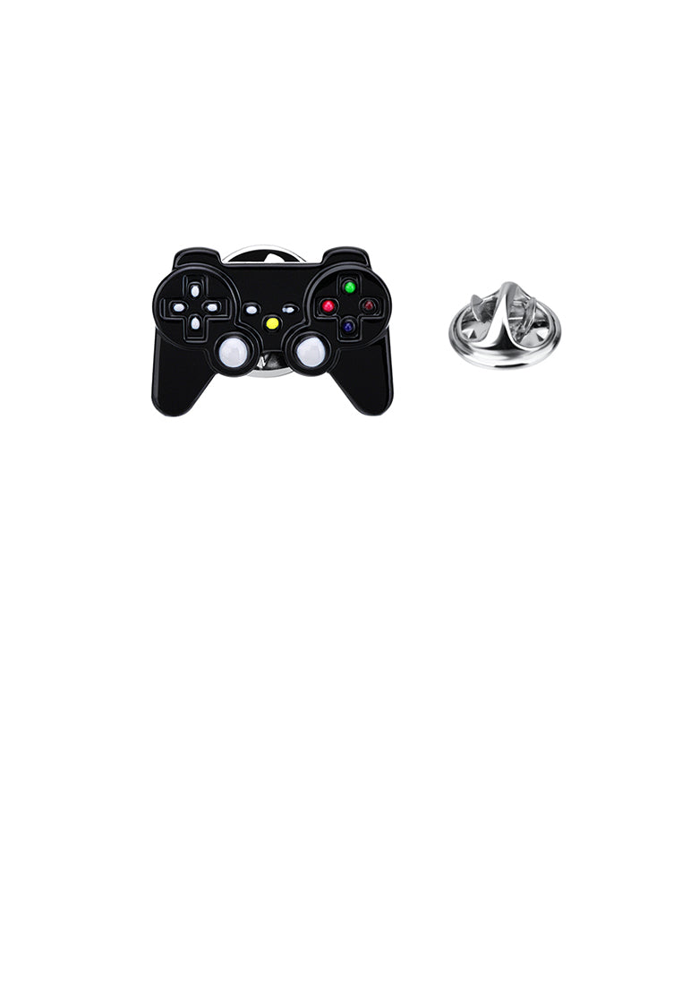Fashion Fun Black Gamepad Brooch