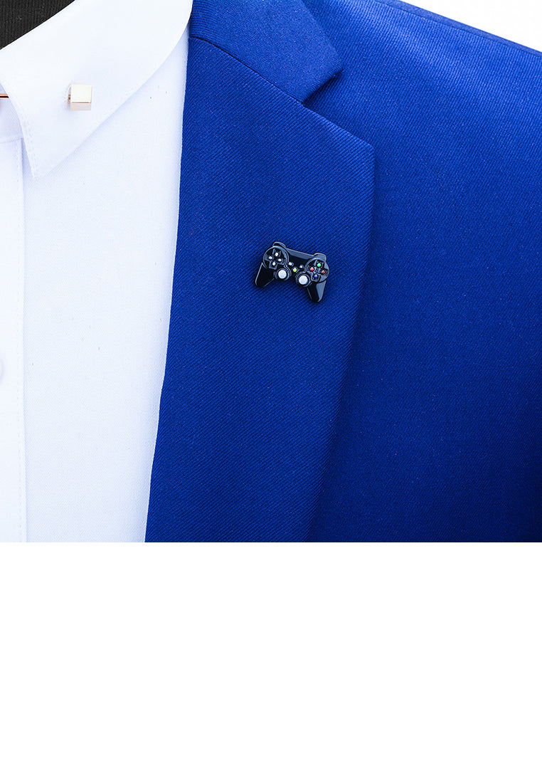 Fashion Fun Black Gamepad Brooch