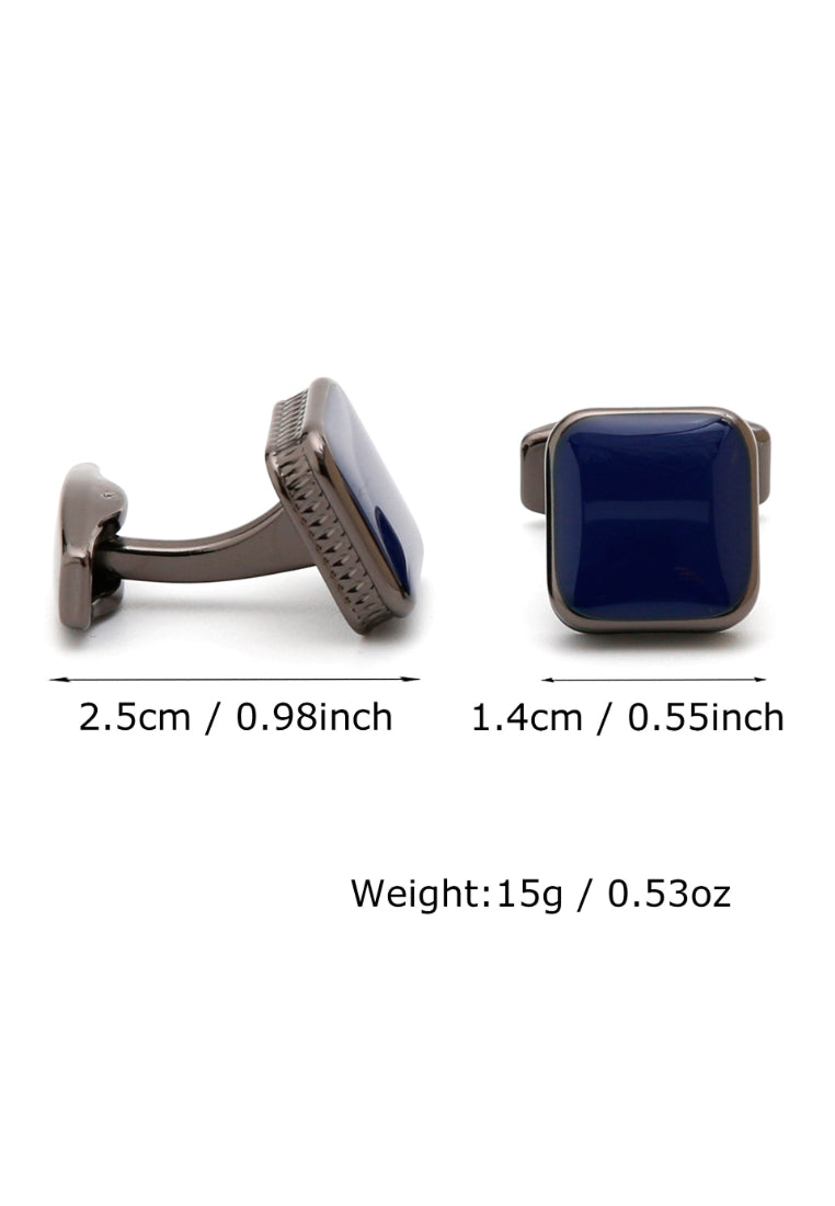 Men's Cufflinks Square Drop Oil Color Selection Shirt Jewelry Pair