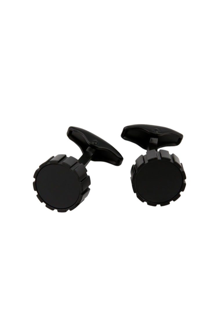 Men's Cufflinks High Quality Cool Sand Black Round Shirt Sleeve Nails