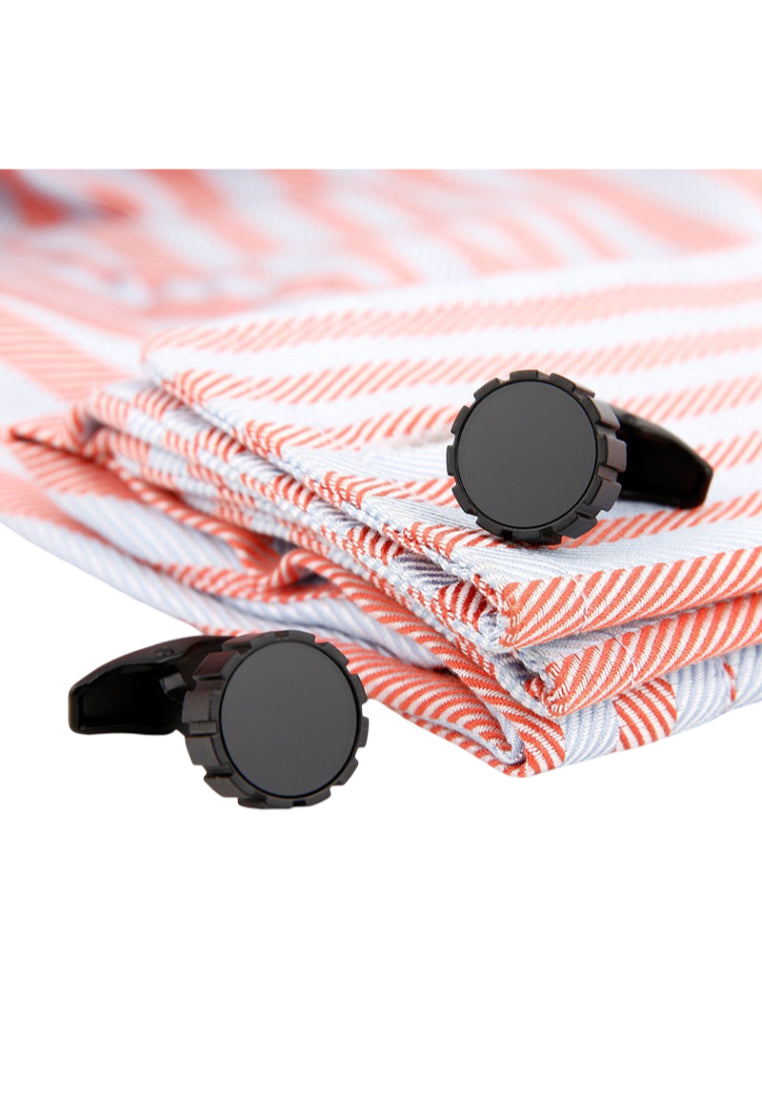 Men's Cufflinks High Quality Cool Sand Black Round Shirt Sleeve Nails