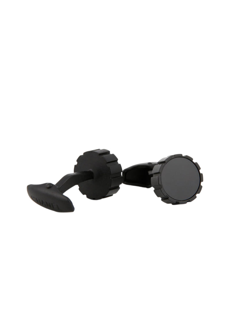 Men's Cufflinks High Quality Cool Sand Black Round Shirt Sleeve Nails