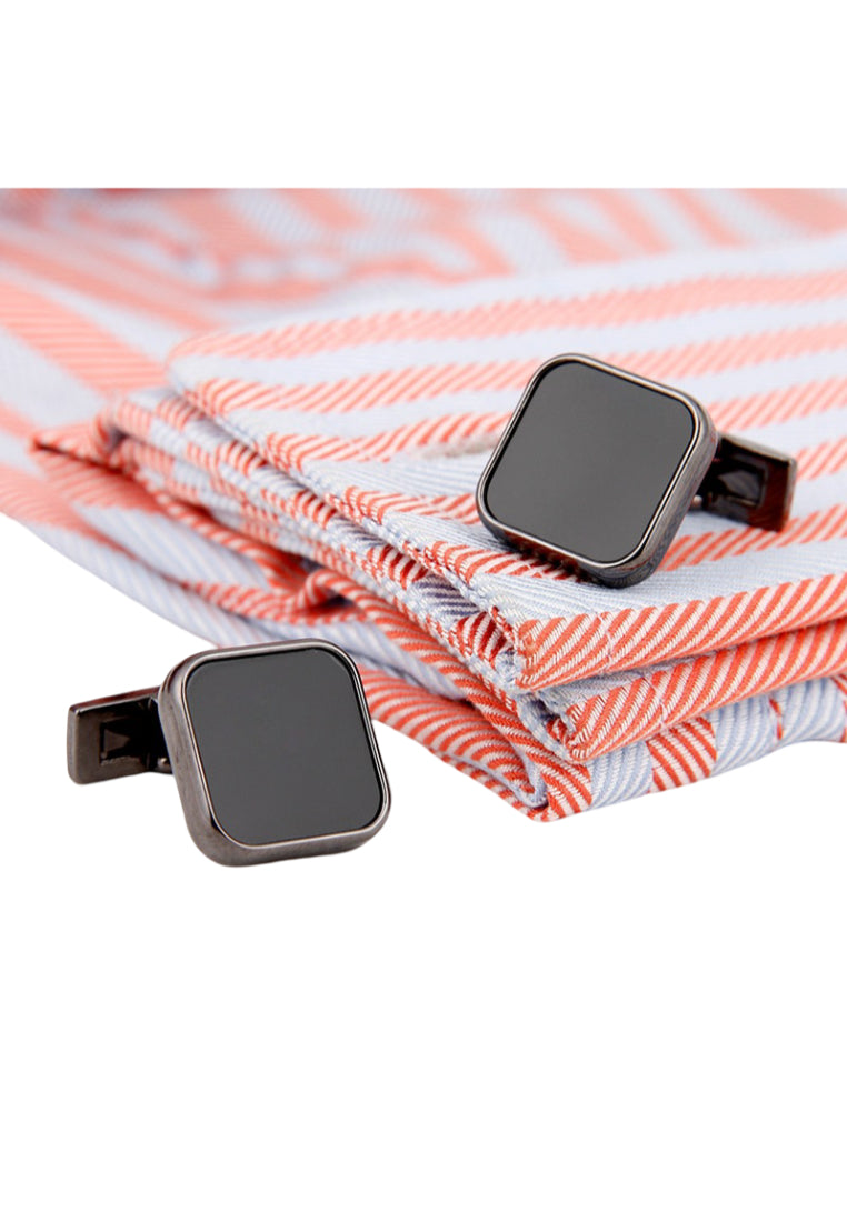 Men's Cufflinks High Quality Cool Black Square Oil Drop Shirt Sleeve Nails