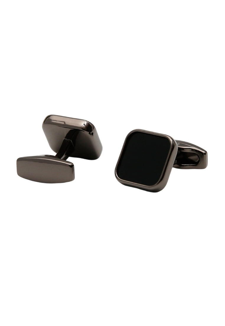 Men's Cufflinks High Quality Cool Black Square Oil Drop Shirt Sleeve Nails