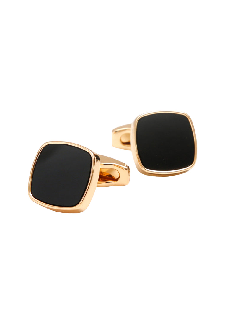 Men's Cufflinks, Classic And Simple, Black Square Shirt Button Accessories