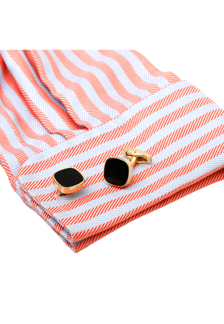 Men's Cufflinks, Classic And Simple, Black Square Shirt Button Accessories