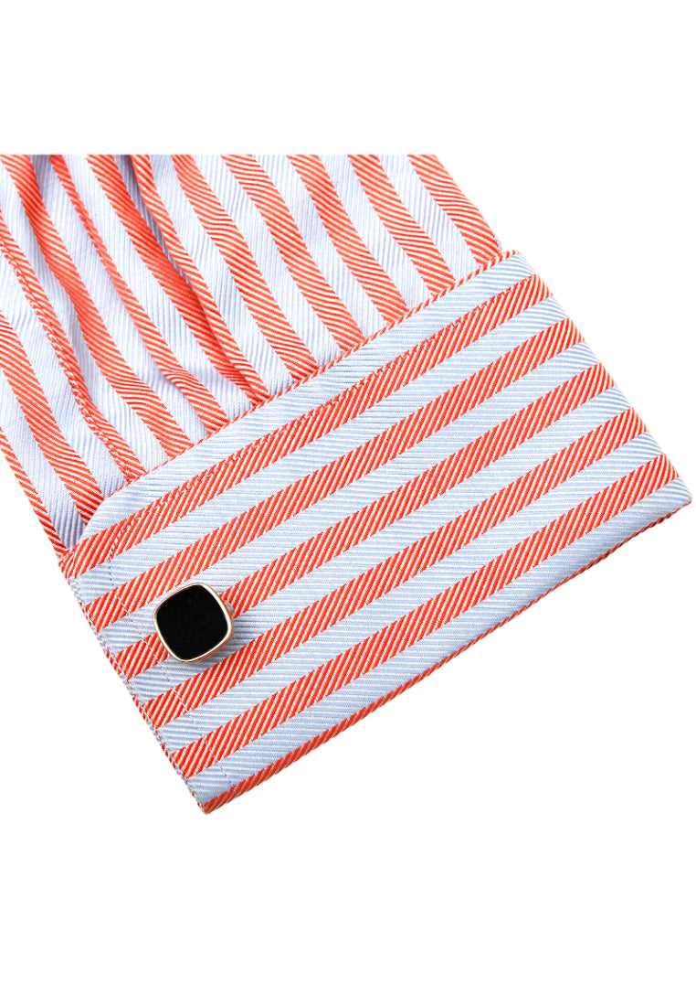 Men's Cufflinks, Classic And Simple, Black Square Shirt Button Accessories