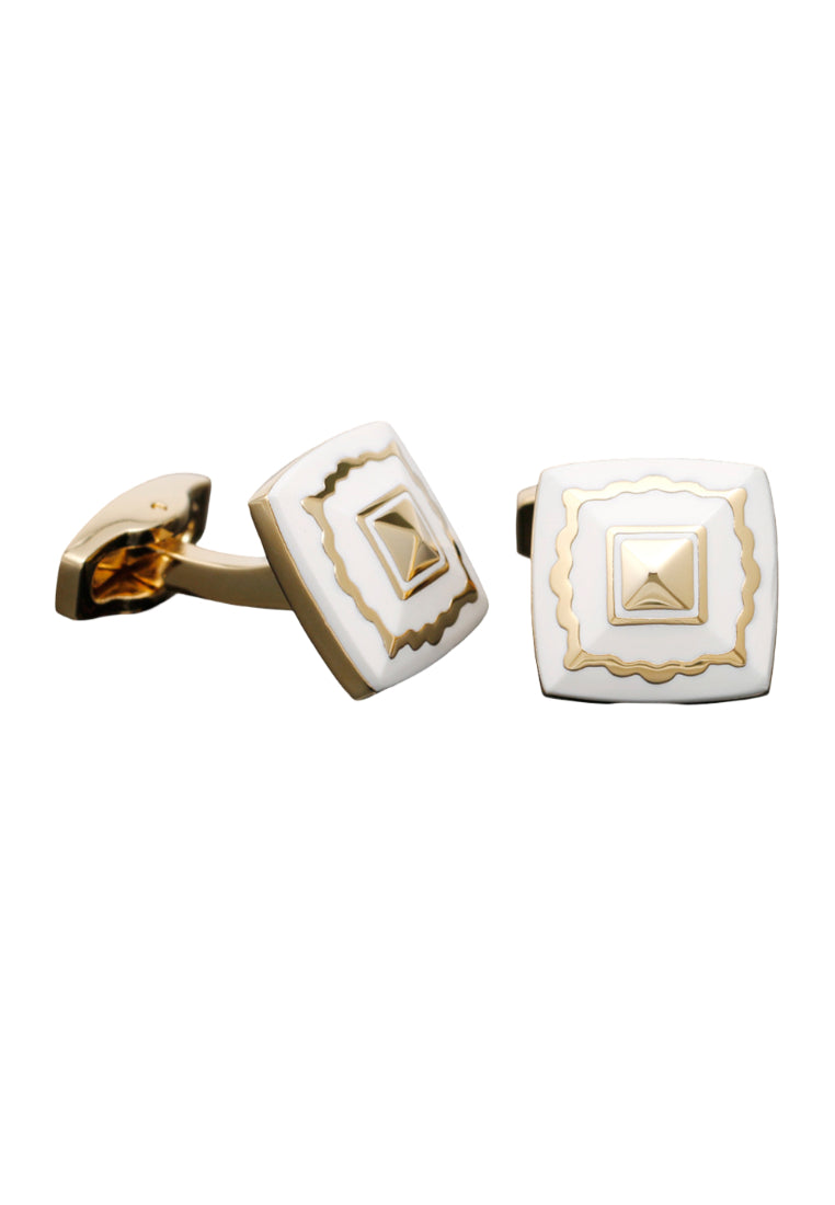 Pair Of Mixed Batch Of Men's Cufflinks Luxury French Gold Square Shirt Cuff Nails