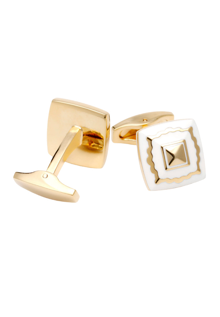 Pair Of Mixed Batch Of Men's Cufflinks Luxury French Gold Square Shirt Cuff Nails