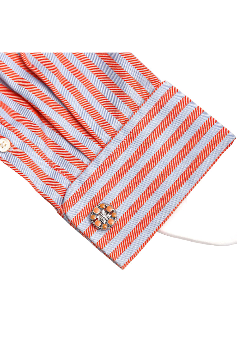 Color Selection Round Exquisite Art Creative Hollow French Men's Cufflinks Cuff Nails