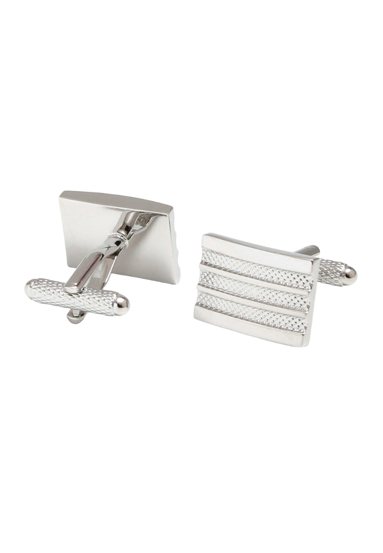 Men's Cufflinks Simple French Square Silver Copper Shirt Cuff Nails