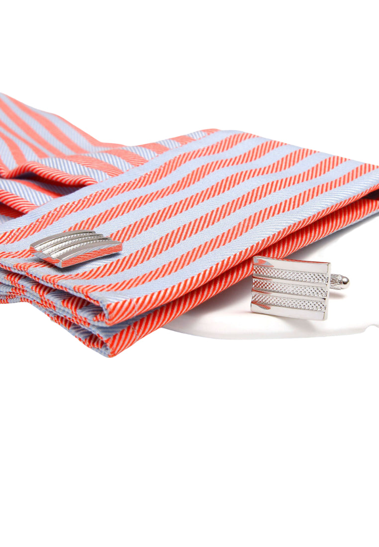 Men's Cufflinks Simple French Square Silver Copper Shirt Cuff Nails