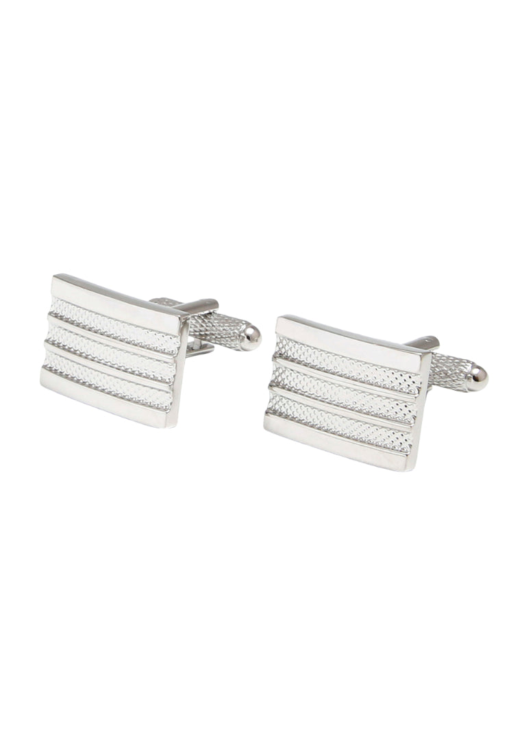 Men's Cufflinks Simple French Square Silver Copper Shirt Cuff Nails