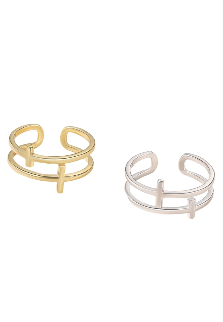 MultiLayer Rope Silver Ring