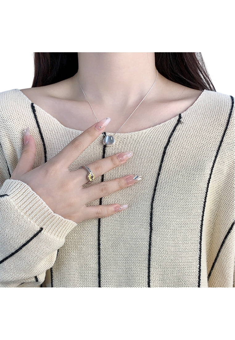 Minimalist Layered Silver Ring