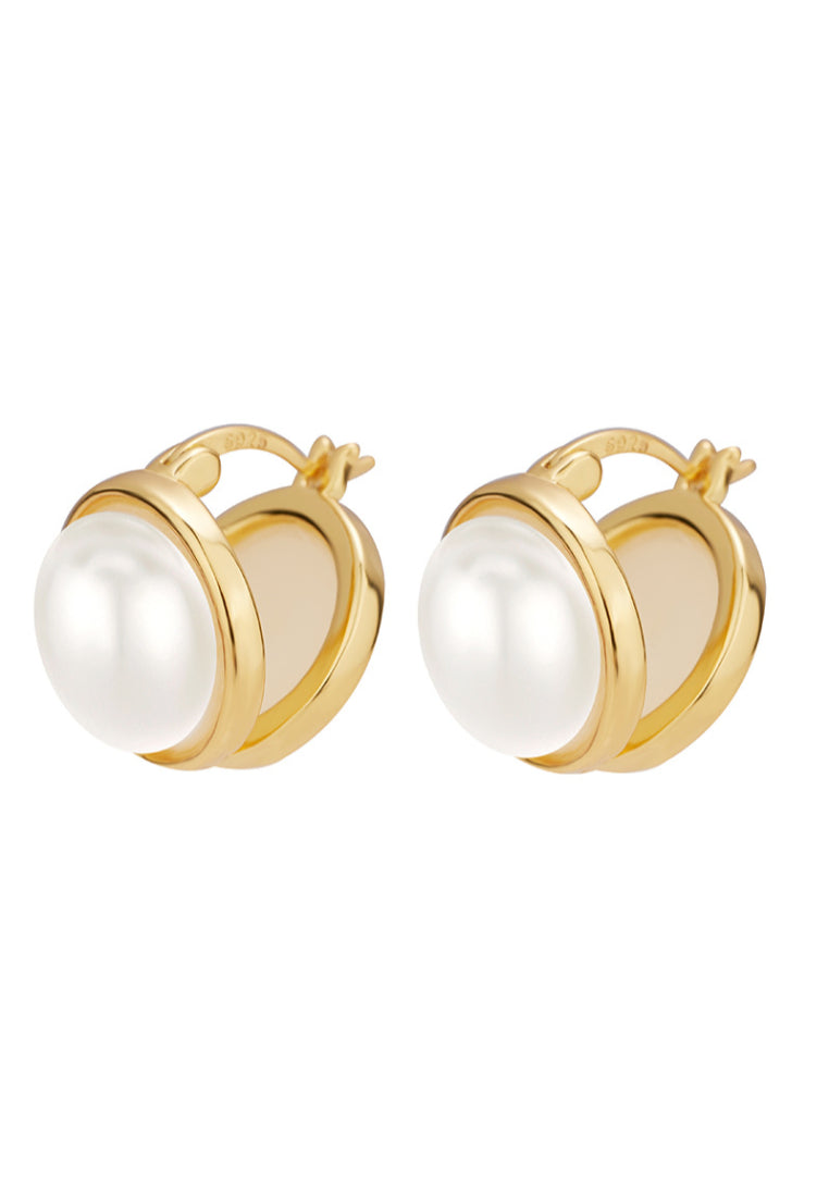 Niche Luxury S925 Silver Shell Pearl Ear Clips with French Styled Simplicity