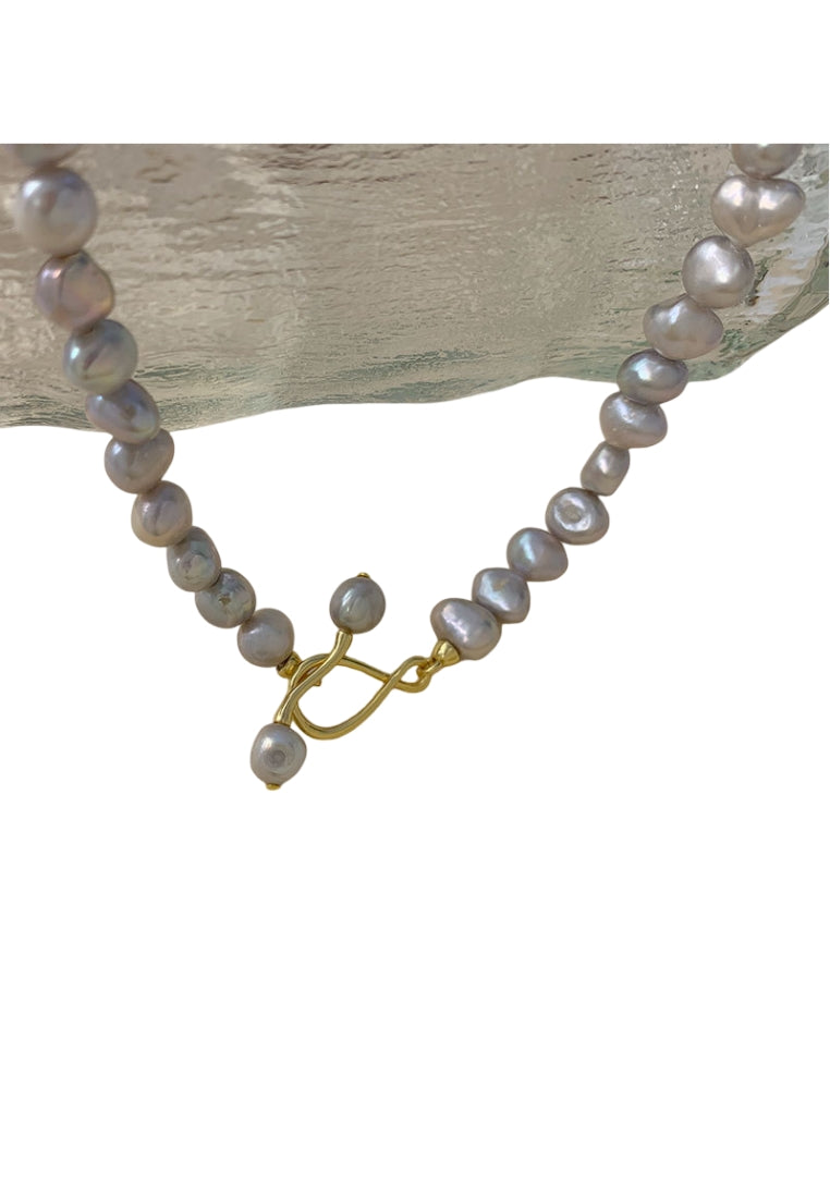 OT Clasp Pearl Lockbone Chain